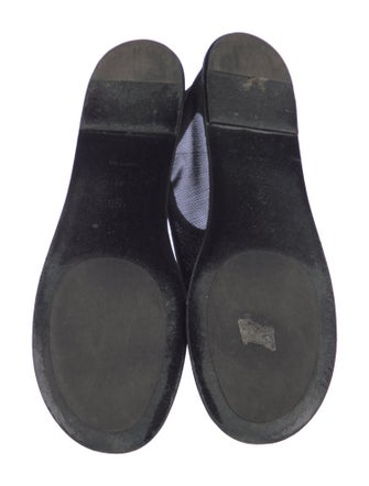 The Row Mesh Leather Trim Embellishment Flats