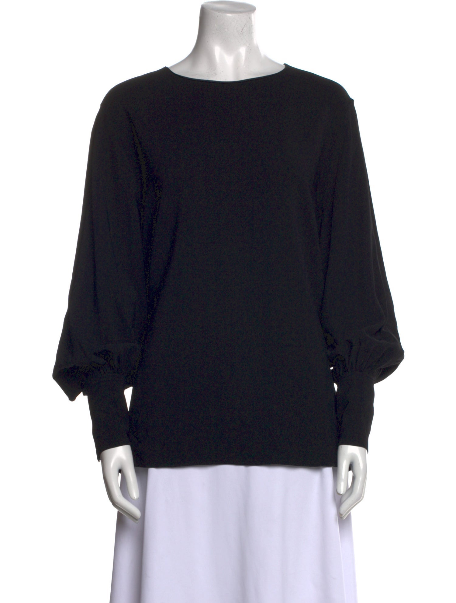 The Row Scoop Neck Long Sleeve Sweatshirt