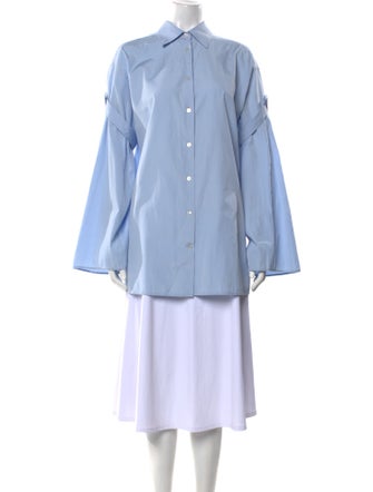 The Row Long Sleeve Button-Up Top