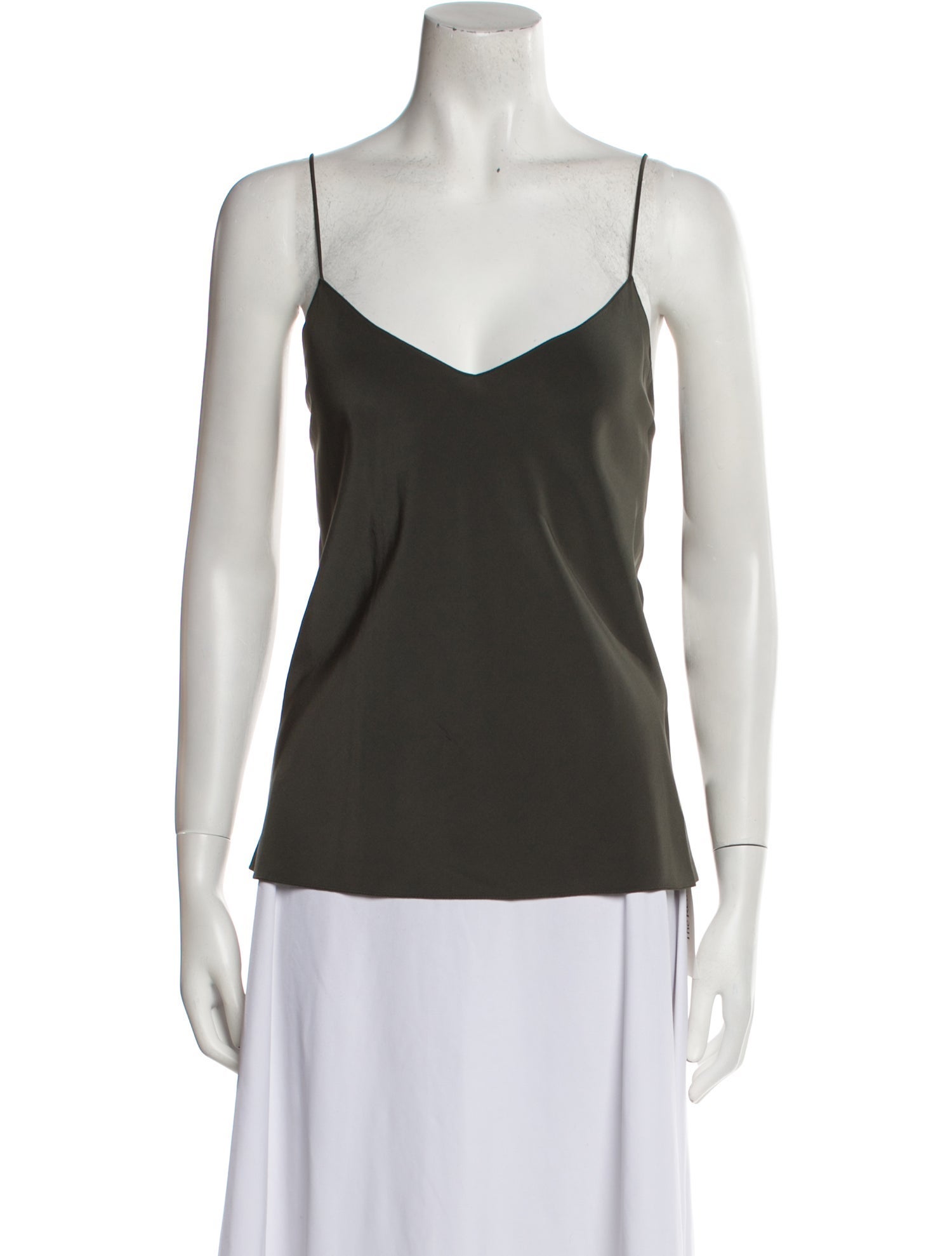 The Row Silk V-Neck Top