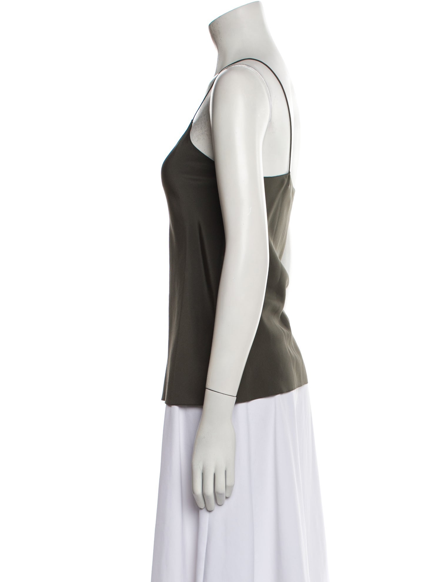 The Row Silk V-Neck Top