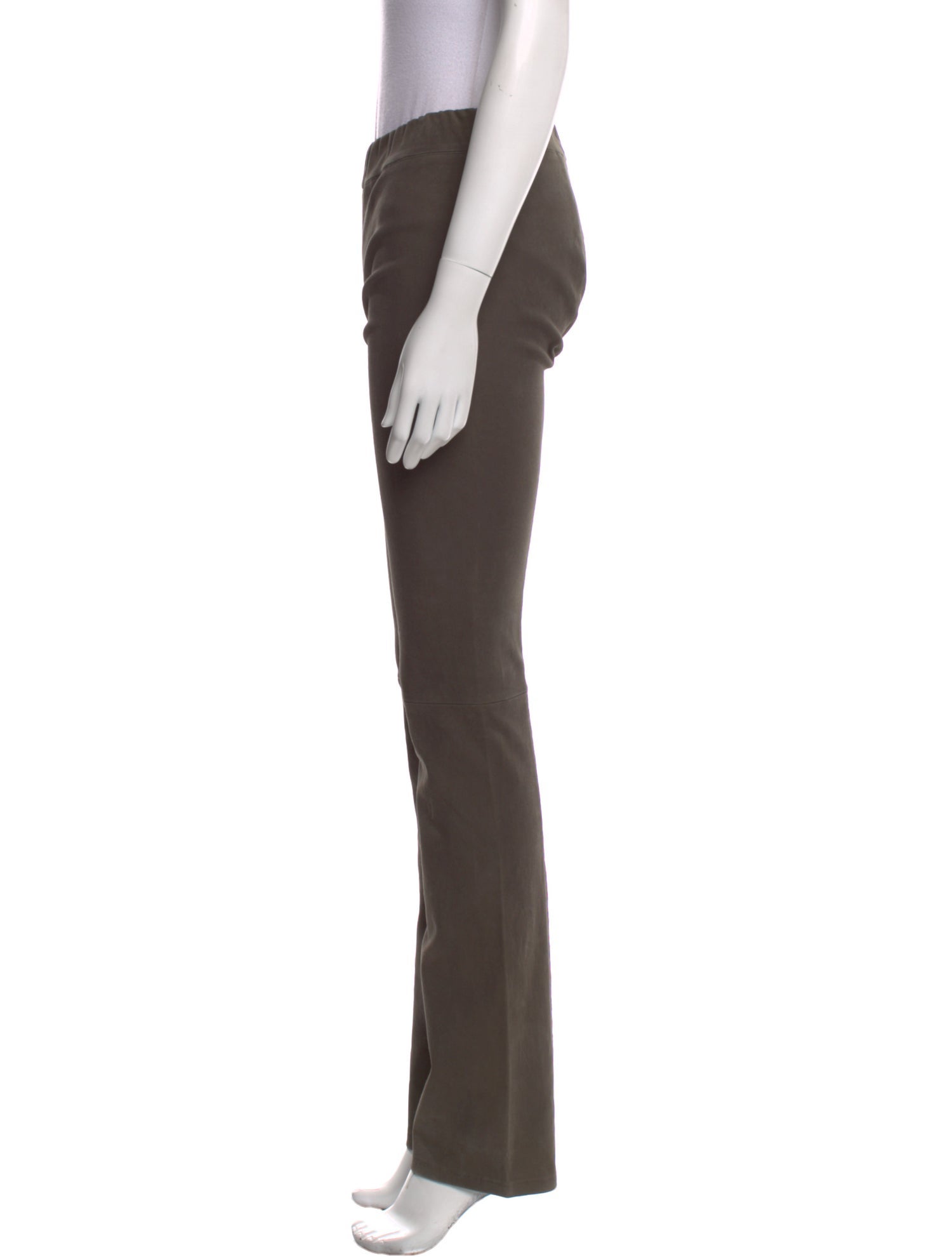 The Row Lambskin Straight Leg Pants