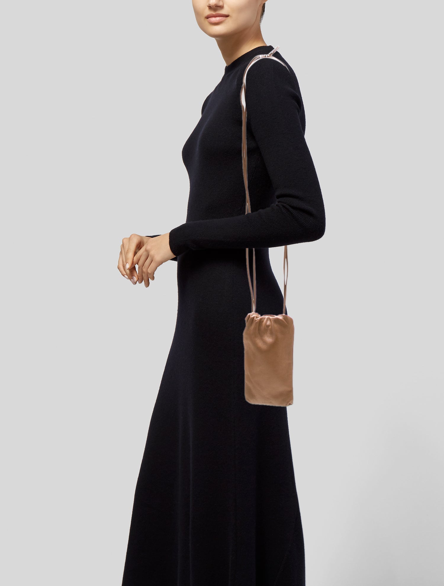 The Row Leather Bucket Bag