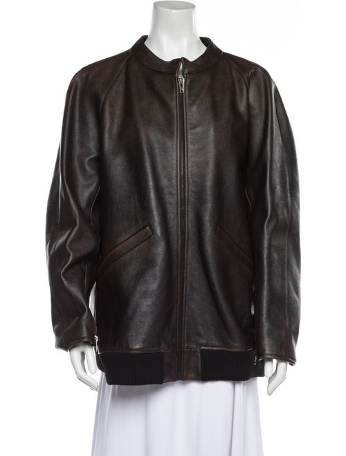 The Row Kengia Leather Coat