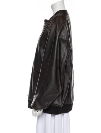 The Row Kengia Leather Coat
