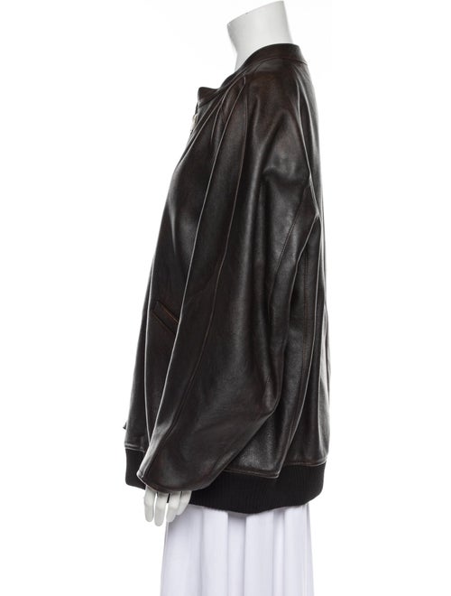 The Row Kengia Leather Coat