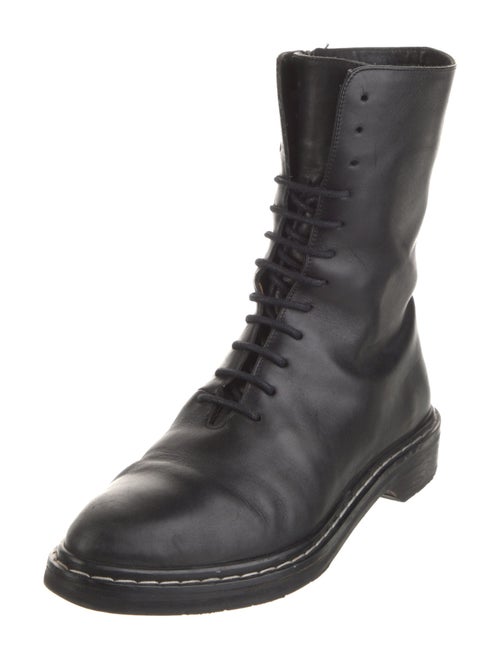 The Row Fara Leather Combat Boots