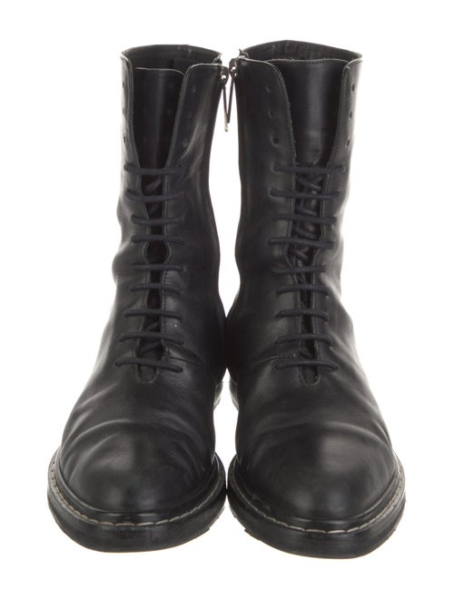 The Row Fara Leather Combat Boots