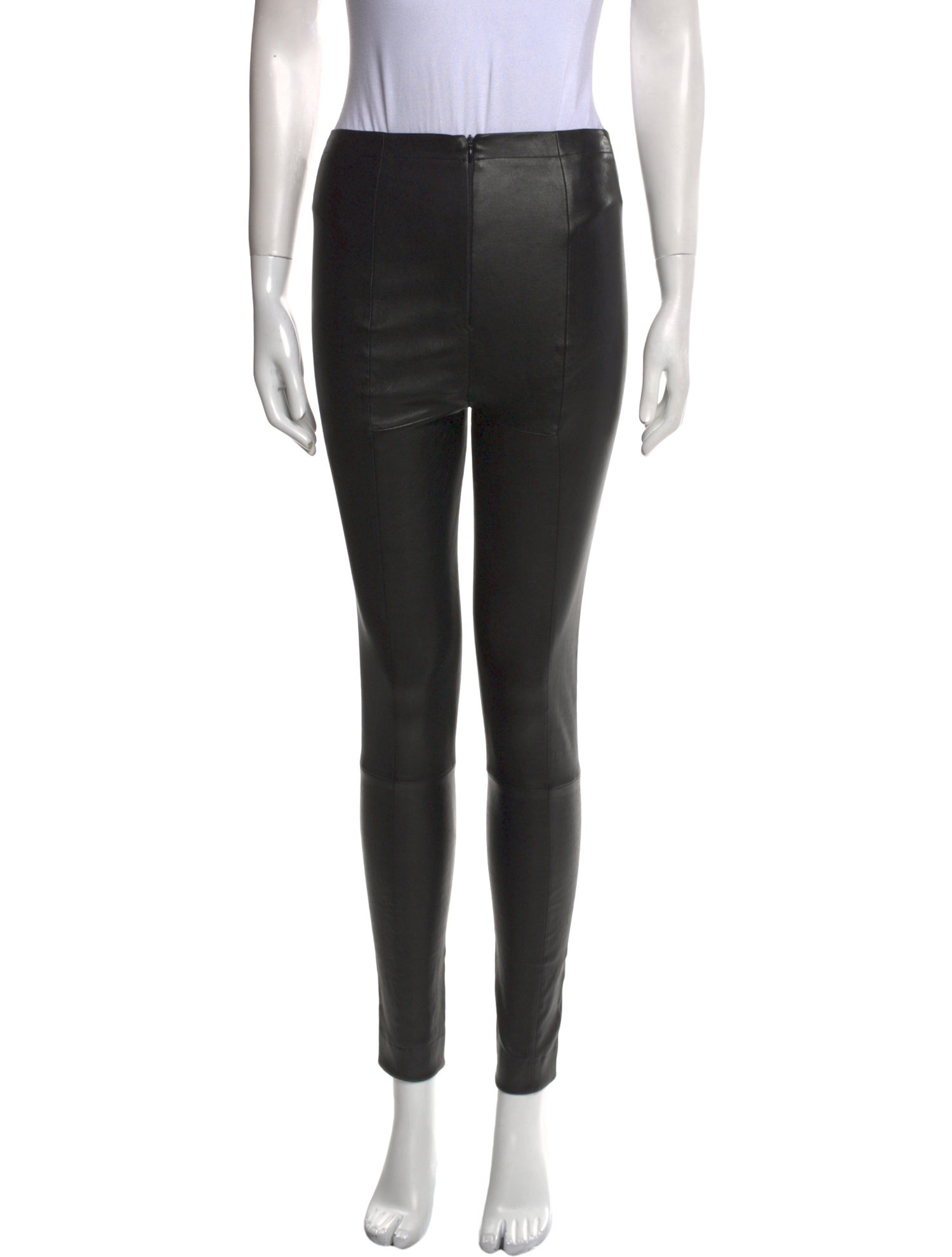 The Row Leather Skinny Leg Pants