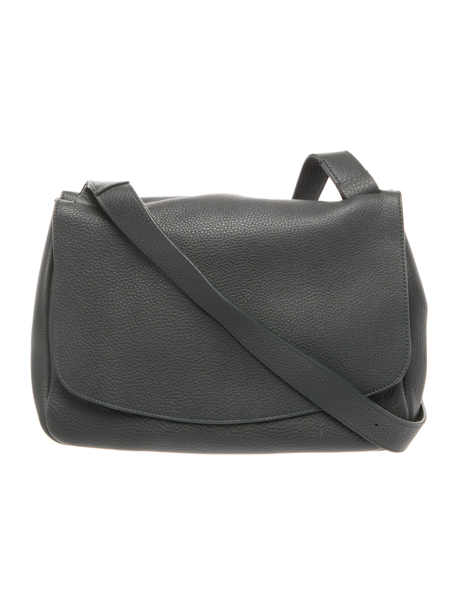 The Row Leather Messenger Bag Small