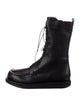 The Row Leather Combat Boots