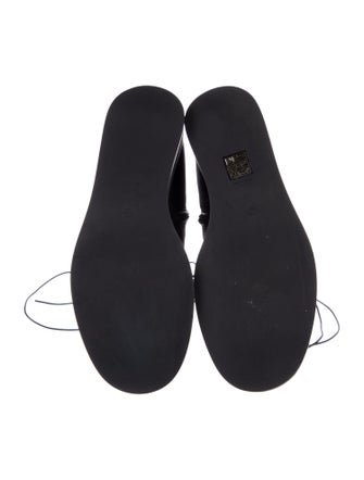 The Row Leather Combat Boots