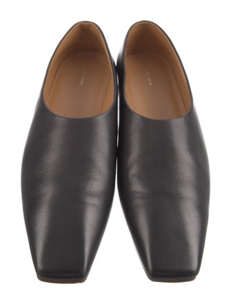 The Row Square Leather Mules