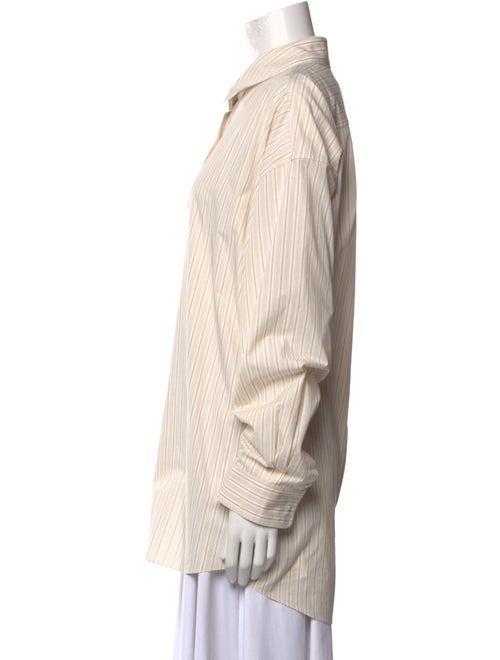 The Row Caster Striped Button-Up Top