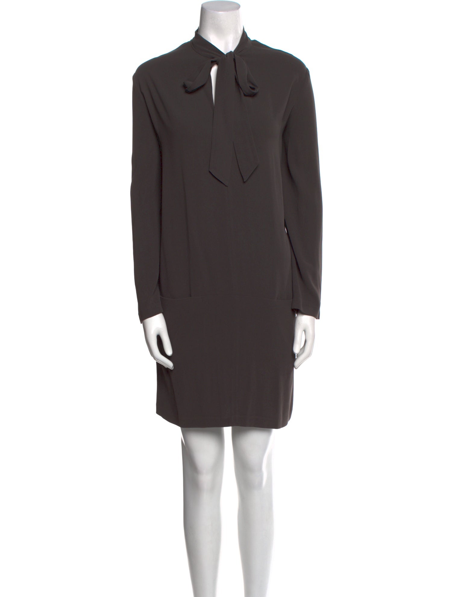 The Row Mock Neck Mini Dress