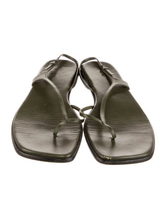 The Row Leather Slingback Sandals