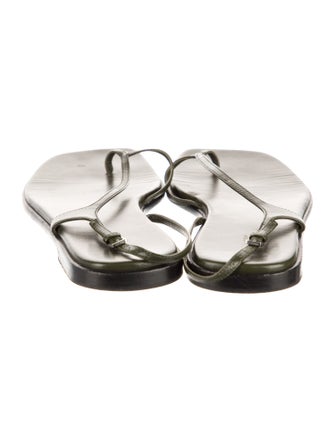 The Row Leather Slingback Sandals