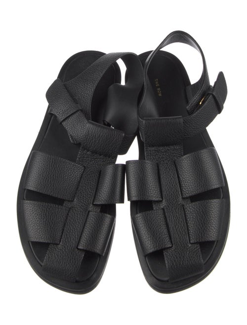 The Row Fisherman Leather Slingback Sandals