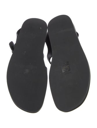 The Row Fisherman Leather Slingback Sandals