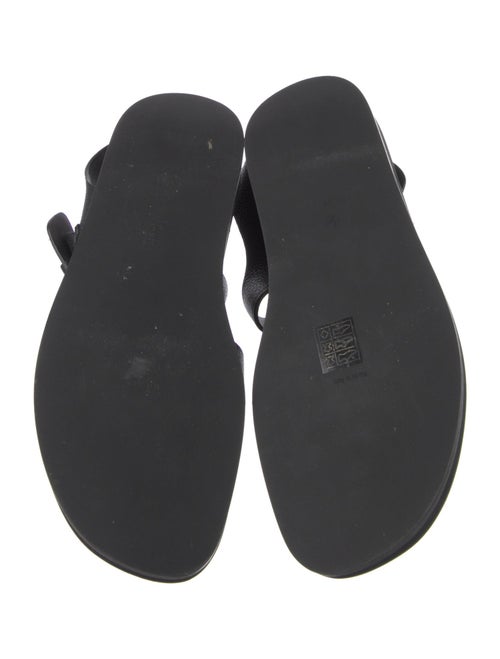 The Row Fisherman Leather Slingback Sandals