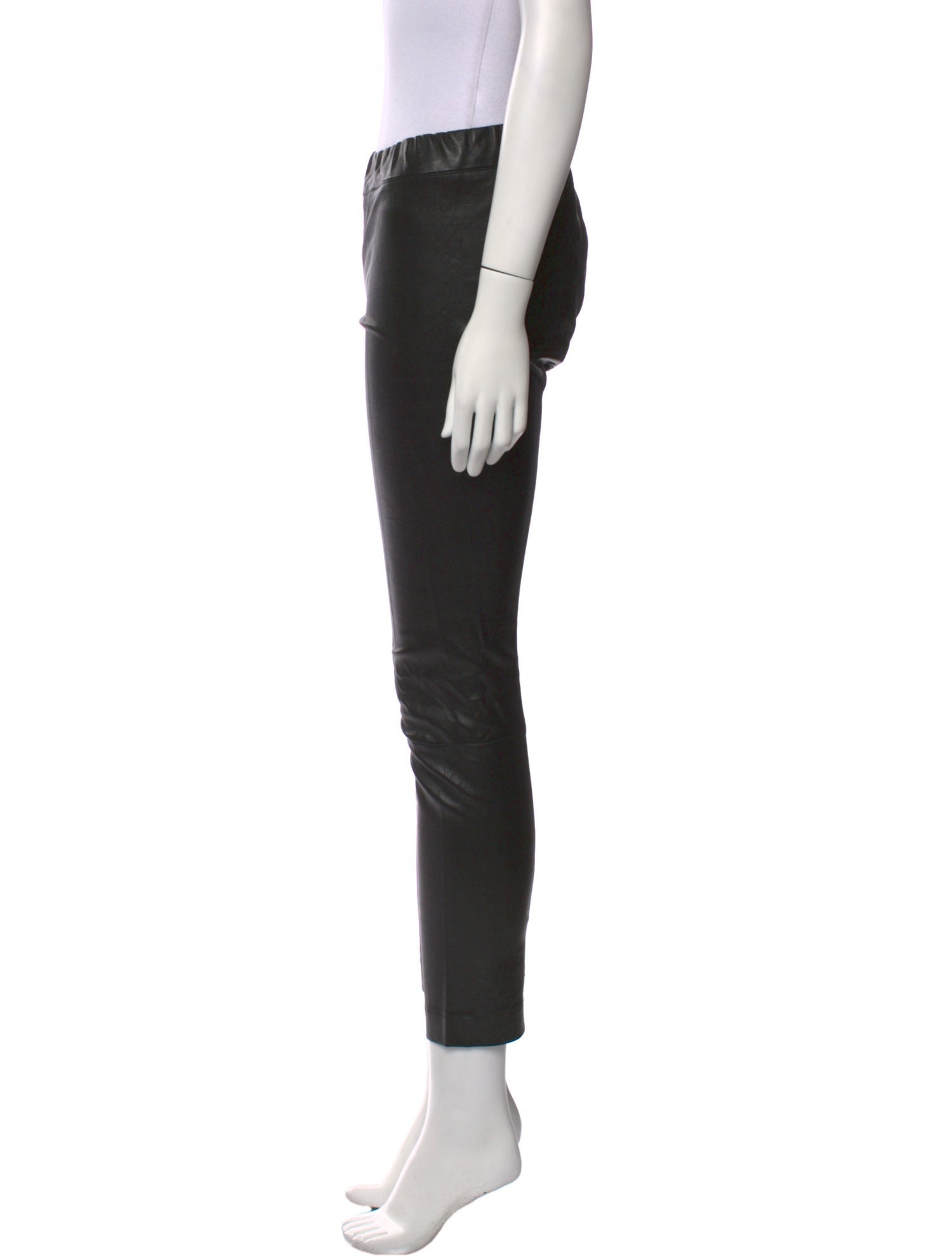 The Row Leather Skinny Leg Pants