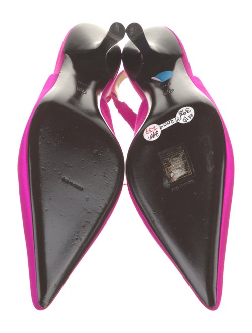 The Row Satin Slingback Pumps