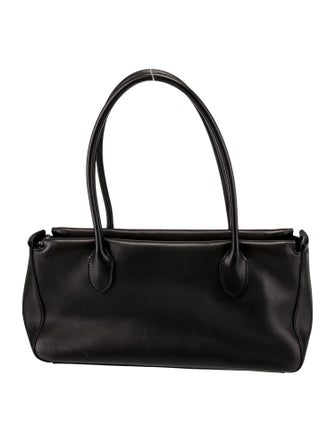The Row Leather E/W Top Handle Bag