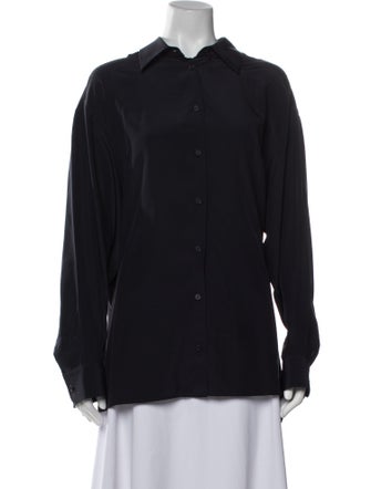 The Row Rigel Silk Button-Up Top