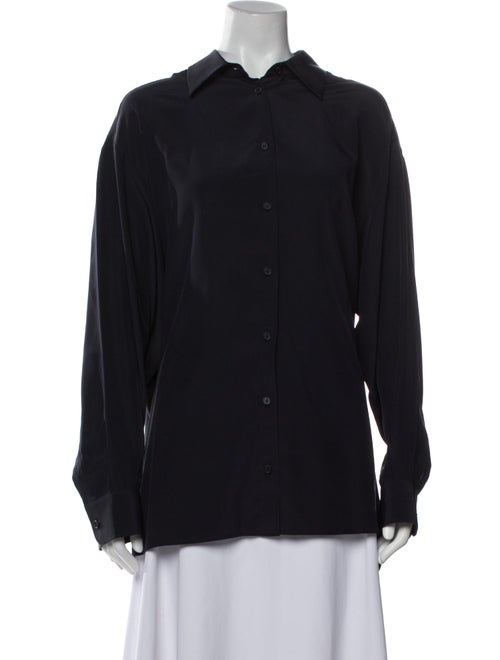 The Row Rigel Silk Button-Up Top