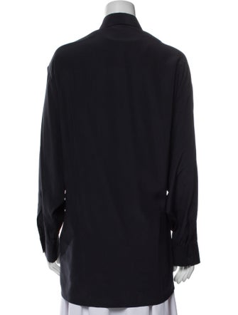 The Row Rigel Silk Button-Up Top