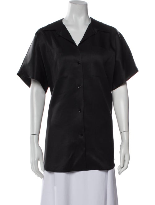 The Row Giuseppina Silk Button-Up Top