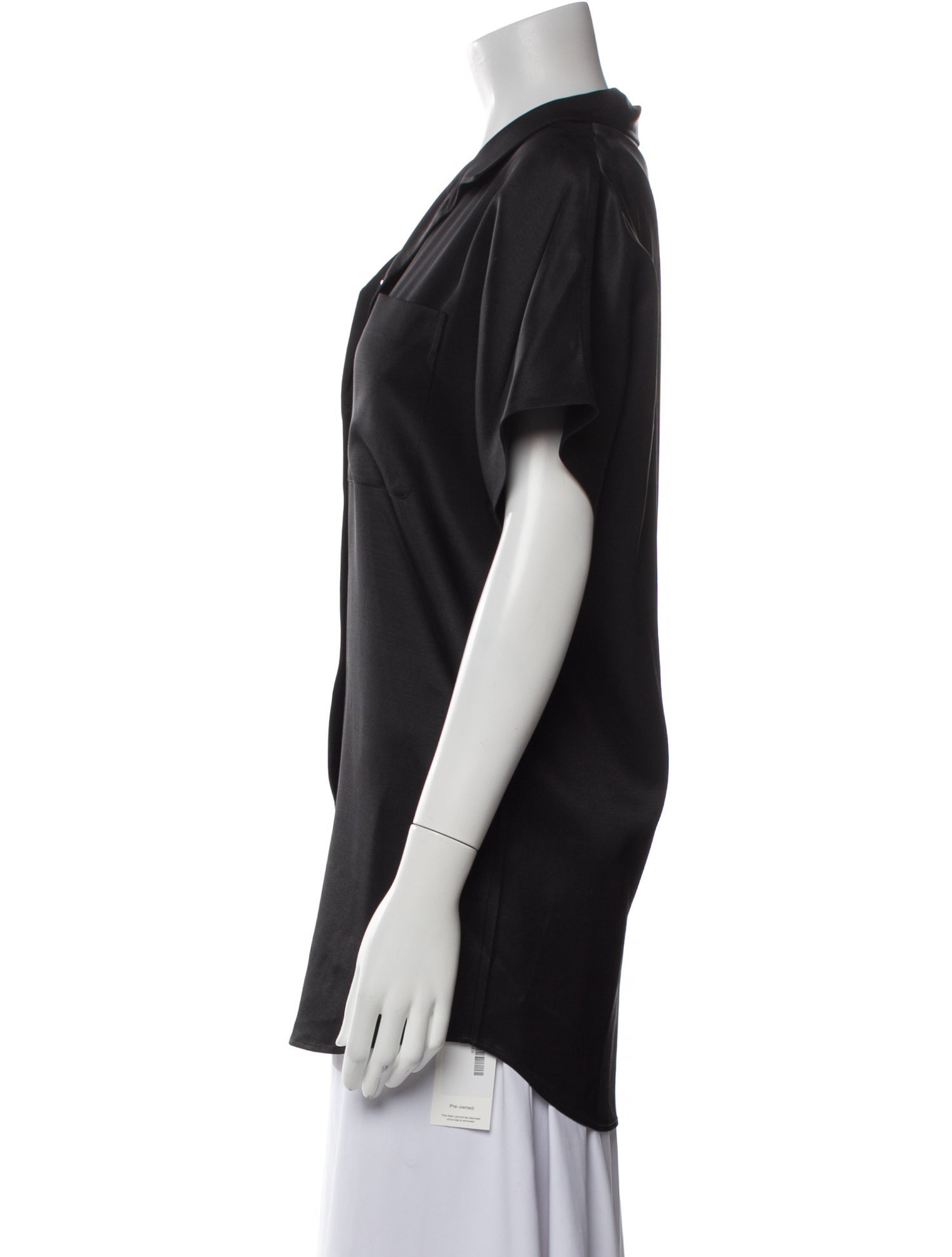 The Row Giuseppina Silk Button-Up Top