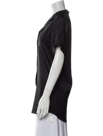 The Row Giuseppina Silk Button-Up Top