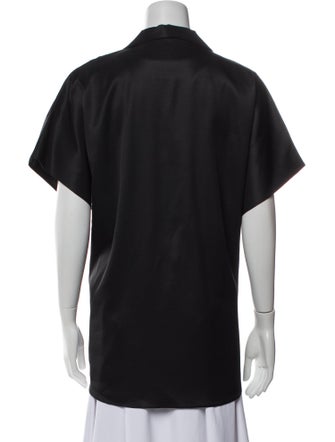 The Row Giuseppina Silk Button-Up Top