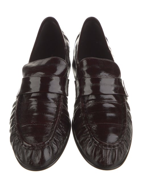 The Row Soft Loafer Eel Skin Loafers