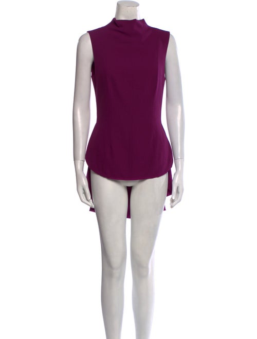 The Row Virgin Wool Mock Neck Bodysuit