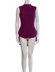 The Row Virgin Wool Mock Neck Bodysuit
