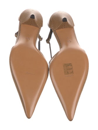 The Row Bourgeoise Salomé Lizard Slingback Pumps
