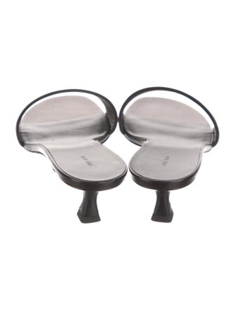 The Row Combo Kitten Leather Slides