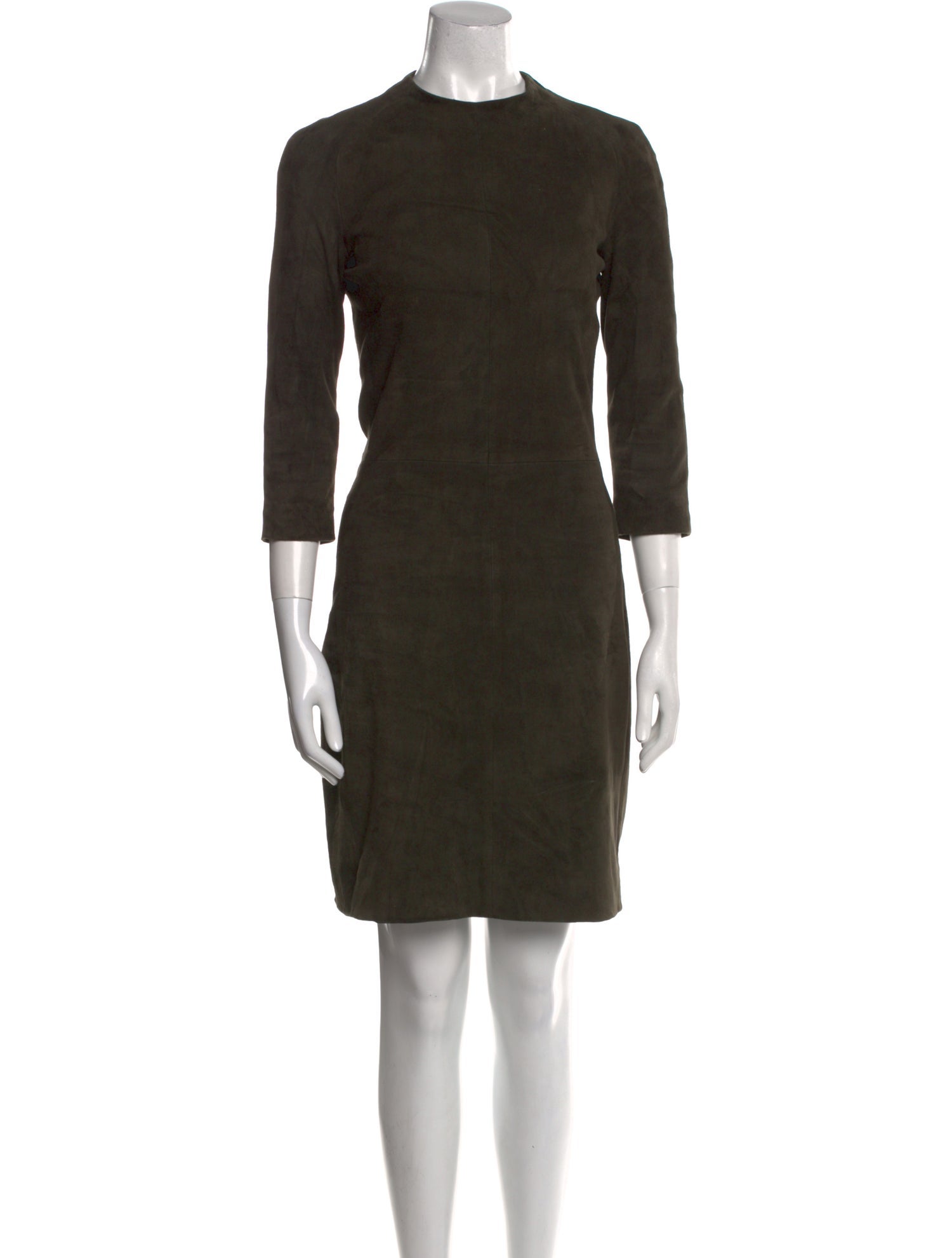 The Row Leather Knee-Length Dress