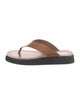 The Row Leather Flip Flops