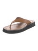 The Row Leather Flip Flops