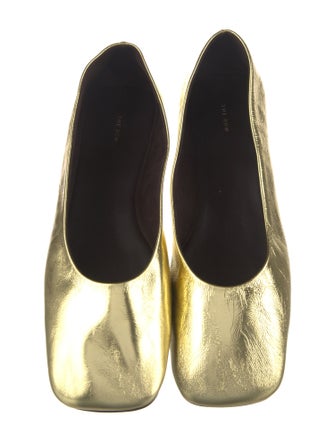 The Row Leather Ballet Flats