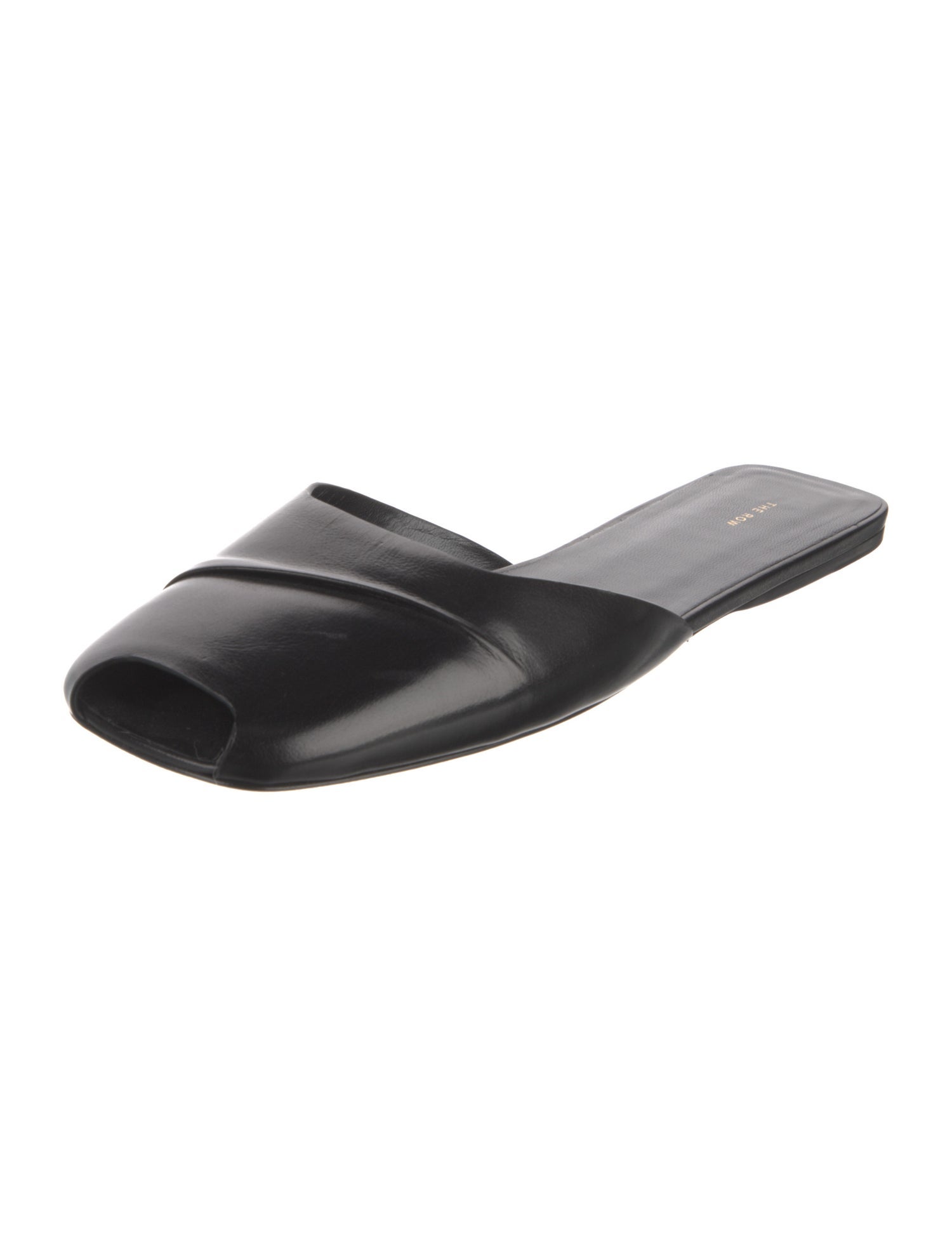The Row Milla Leather Slides