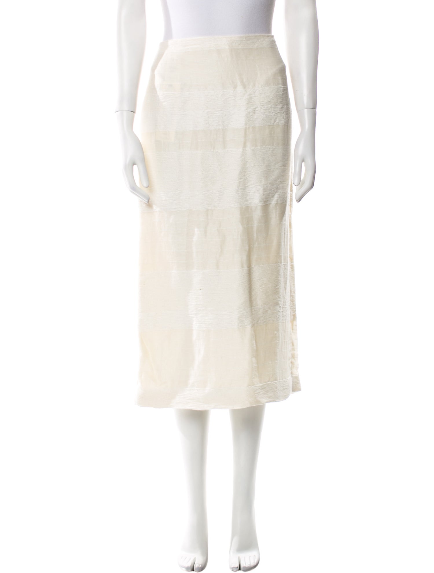 The Row Linen Midi Length Skirt