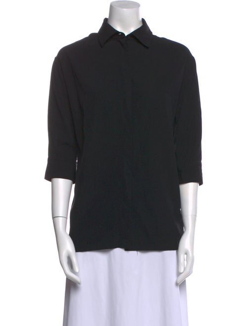 The Row Three-Quarter Sleeve Button-Up Top