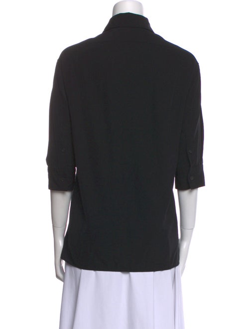 The Row Three-Quarter Sleeve Button-Up Top