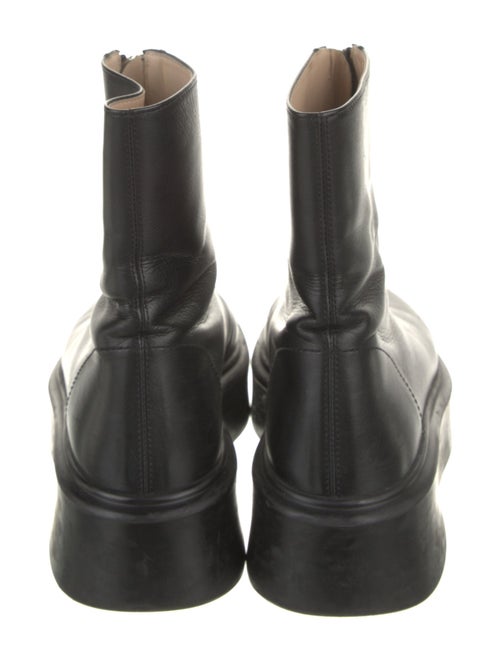 The Row Leather Combat Boots