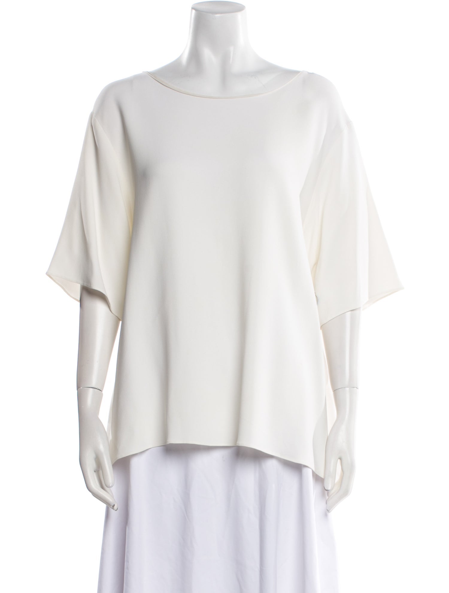 The Row Bateau Neckline Short Sleeve T-Shirt