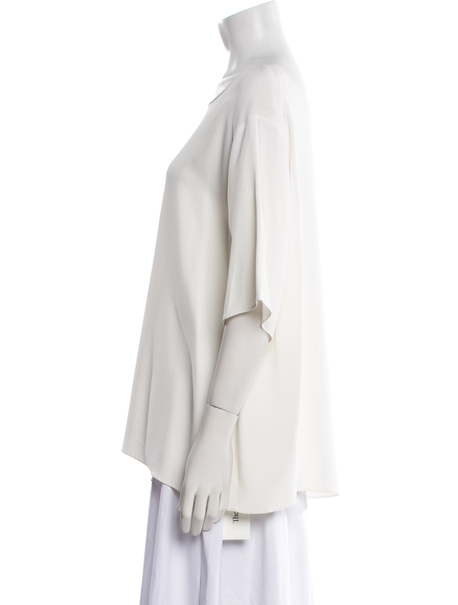 The Row Bateau Neckline Short Sleeve T-Shirt